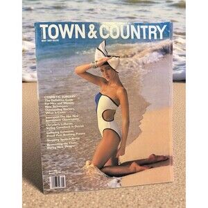 1987 Town & Country magazine TERRI MAY by Norman Parkinson The New Arabians RARE